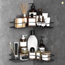 Bathroom Shelf Organizer with Magic Stickers | Self-Adhesive | Rectang