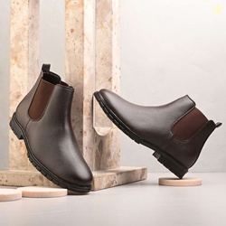 TROTUS Rich Quality|Officewear|Casualwear Boots For Men (Brown)