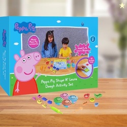 PlayMagic Peppa Pig Dough Shape & Learn Activity Set With Moulding Lid