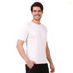Self Design Men Round Neck T-Shirt 100% Polyerster