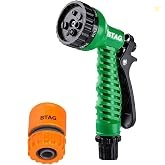 Btag 7-Pattern Garden Spray Gun Hose Nozzle with Adjustable Trigger Ha