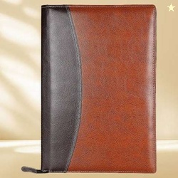 PACKWAGON PU LEATHER FILE FOLDER file (Set Of 1, Brown)