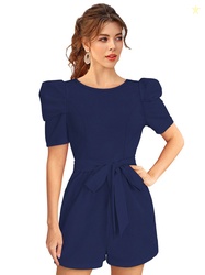 THE52 Puff Sleeve Jumpsuit