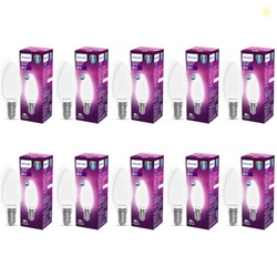 Philips 4-Watt 400-lumen Frosted Candle E14 Base (Cool White Pack of 1