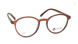 Titan Grey Round Computer glass for unisex
