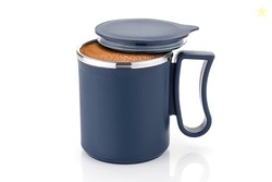 ADD2CART 180 ML Coffee Mug with lid, Insulated Stainless Steel, Tea Mi