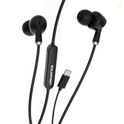 Blaupunkt EM01 Type-C Edition Wired Earphones (2026) with Mic, 14.3mm 