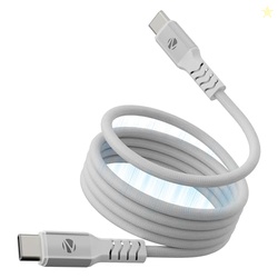 ZEBRONICS Type C - Type C Magnetic Braided Cable, 60 Watts, Upto 480Mb