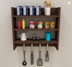 Dime Store Engineered Wood Kitchen Storage Rack Wall Mounted Storage S