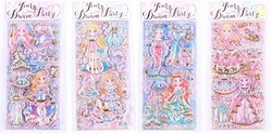 Kawaii Stickers Set  Set of 8 Princess Dress-Up Change Stickers, DIY 3