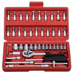 Flipkart SmartBuy Socket Tool Set 46 in 1 Bit Socket Wrench Tool ...mo