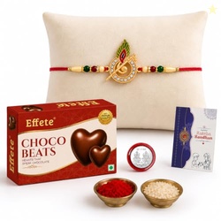 Oblivion Designer Murli Flute Rakhi for Brother with Choco Beats Choco