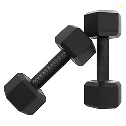 Star X Hexa PVC Dumbbell Set for Home Gym Workout, Dumbells for Fitnes