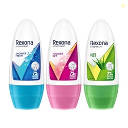 Rexona Women Underarm Roll-On Deodorant Combo of 3 | Aloe Vera, Shower