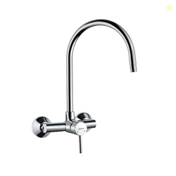 Aquieen Wall Mounted Single Lever Sink Mixer with provision for hot & 