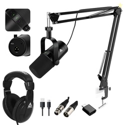 Audio Array Professional Dynamic Studio Bundle with Headphones  USB/XL