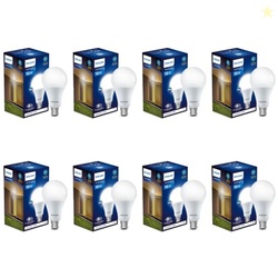 PHILIPS Base B22 12-Watt (Pack of 8, Cool Day Light)