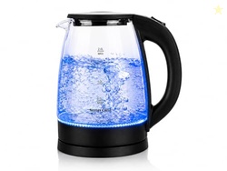 2L Glass Electric Kettle | Premium Borosilicate Glass | 1500W | Blue L