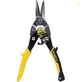 STANLEY 2-14-563 254 mm Aviation Snips Straight Cut Bi-Metal Ideal for