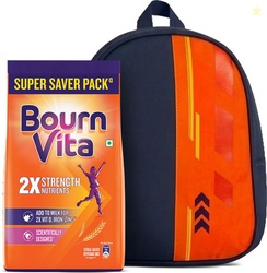 Bournvita Chocolate Nutrition Drink Pouch with Bagpack (1 kg)