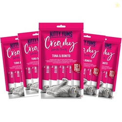 Kitty Yums Kitten & Adult Creamy Lickable Cat Treat (75g x 5 Pouches) 