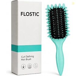 FLOSTIC Curl Defining Hair Brush, Nylon Bristles, Wet & Dry Hair | Air