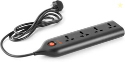 Orient Electric 4 Way Extension Board - Black NP 2 Mtr. 4  Socket...mo