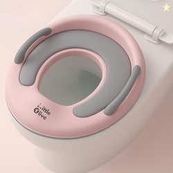 Little Olive Baby Potty Seat with Backrest and Splash Guard | Soft Cus