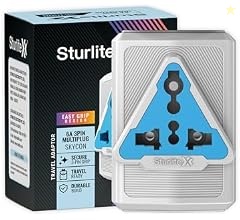 Sturlite Skycon 3 Pin Plug| 2-Pin & 3-Pin Socket| 6 Amps Universal AC 