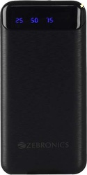 ZEBRONICS 10000 mAh 12 W Slim Power Bank (Black, Lithium Polymer,...mo