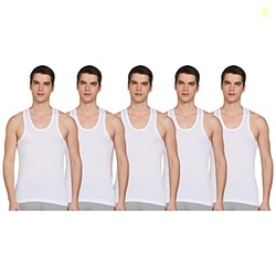 Rupa Men's Coblue Solid Regular Fit Vest