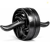 Amazon Basics Ab Roller with Non-Slip Handles | Wheel Exercise Equipme