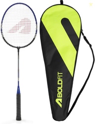 BOLDFIT Thunderbolt Aluminium with cover Blue Strung Badminton Ra...mo