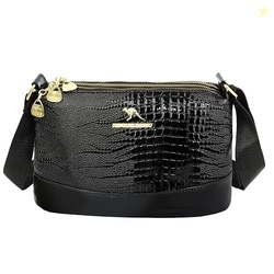 Small PU Leather Women Tote Bag, CrocodileTexture fashionable & Party 