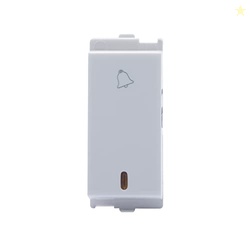 Northwest Venia 6A Bell Push With Indicator, White (pack of 20)