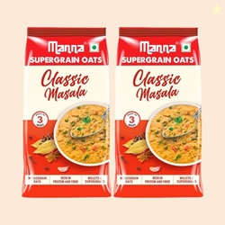 Manna Masala Oats Classic 900g with Millets & Supergrain No Palm Oil &