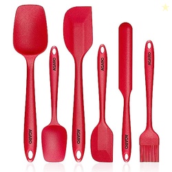 AGARO Silicone Spatula Set of 6, Large Heat Resistant Spatula for Cook