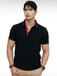 TAZO Men Solid Cotton T-shirt