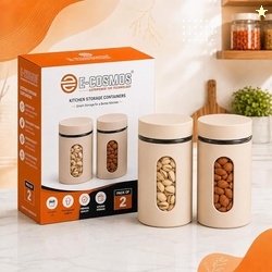 E-COSMOS 1000 ml Plastic Kitchen Storage Container Pack of 4 - Airtigh
