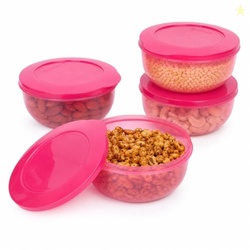 Cutting EDGE 900ml Eco Storage Container & Organizer Set of 4 (Pink) |