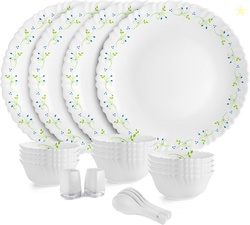 cello Pack of 22 Opalware Tropical Lagoon |Crockery Set | Dinner ...mo