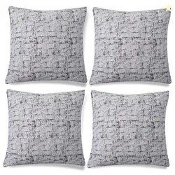HOKIPO Stretchable Cushion Cover 16 inch x 16 inch Pack of 4 (AR-4104-