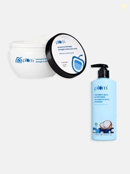 Plum Strength & Shine Hair Care Duo - Shampoo 250ml & Hair Mask 100g