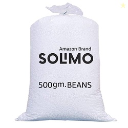 Amazon Brand - Solimo Beans Refill Pack Fillers for Bean Bag 500 Grams