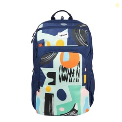 F Gear Akira Black 26L Backpack, 3 Spacious Compartments, 3 Pockets an