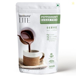 SUGAR FREE Peppermint Drinking Chocolate Mix | Zero Sugar, Low Carb, L