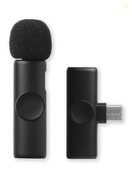 K11 Wireless Microphone All-in-One 3-Port Mini Lavalier Mic  2.4G Wire