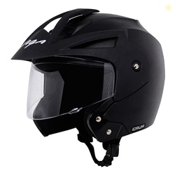 Vega Crux ISI Certified Flip-Up Helmet for Men and Women with Clear Vi
