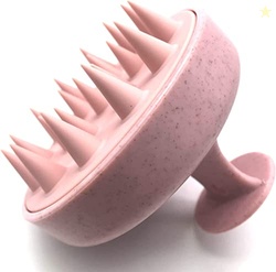 JustLatest Scalp Massage, Solar Powered Scalp Massager (Marble Pink), 