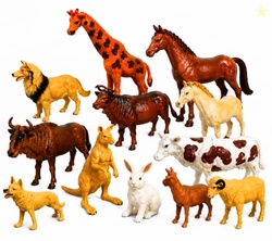 Brand Conquer Farm Animal Toys for Kids, 12 Pcs Realistic Farm Animal 